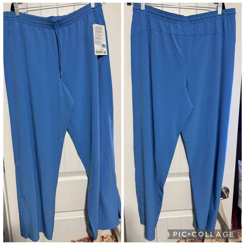 LULULEMON COURT RIVAL WIDE LEG TRACK Pants REGULAR Sz 14 NWT RETAIL $128